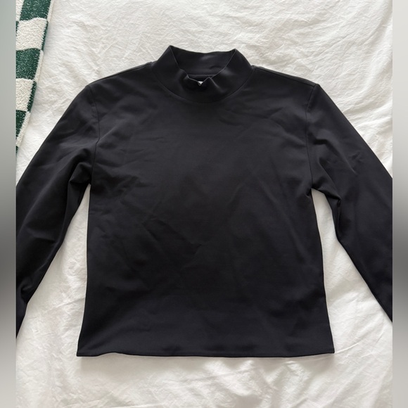 Aritzia Black Long Sleeve Mockneck - Picture 3 of 5